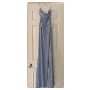 Windsor Light Blue Sparkle Dress Size Small